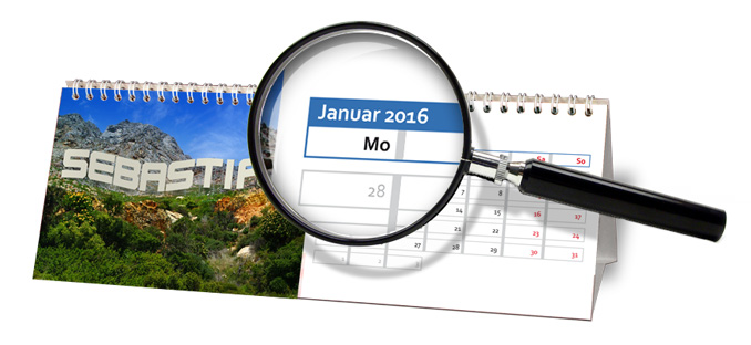Kalender mit Namen 2016