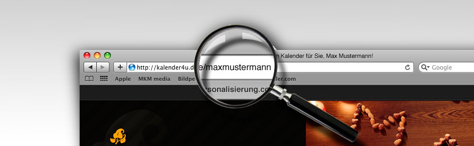 Personalisierte Webseiten